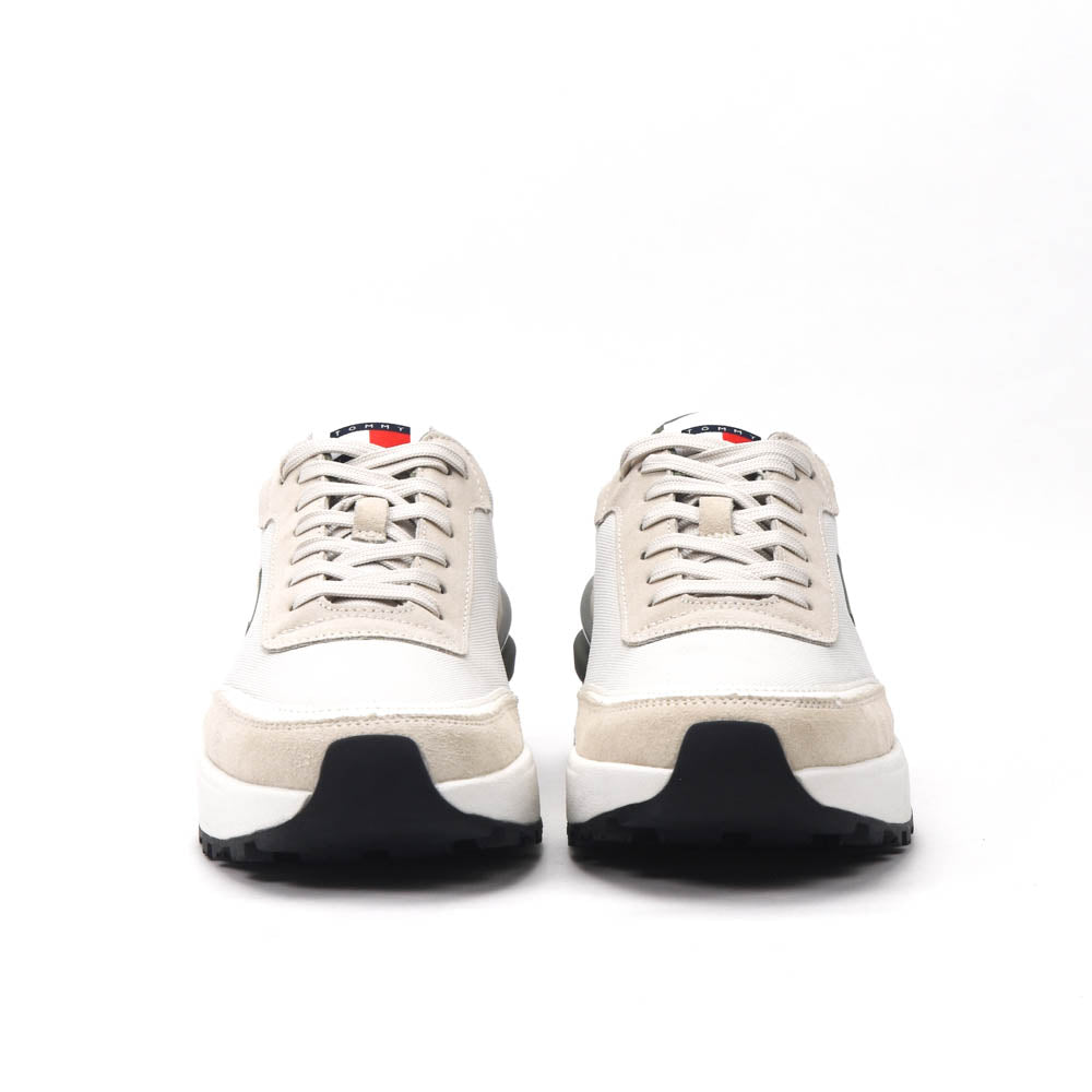 TOMMY HILFIGER BASKETS TOMMY JEANS TJW TECH RUNNER ESS HOMME KHAKI - ENOENO-LIGHT GREEN