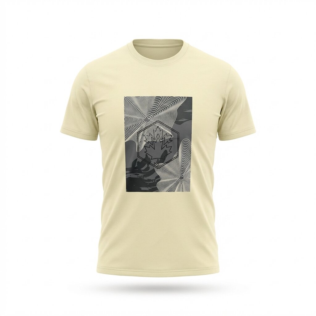 LUMBERJACK MEN TEE BIG NATURE LOGO OFF WHITE - LBJ23009-OFW
