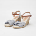 ANDRÉ SANDALES FEMME PAULETTA TEXTILE BLEU - 52314188600