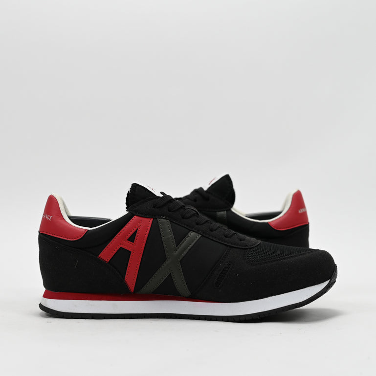 Armani Exchange Retro Running Sneakers - XUX017-XCC68-BRED