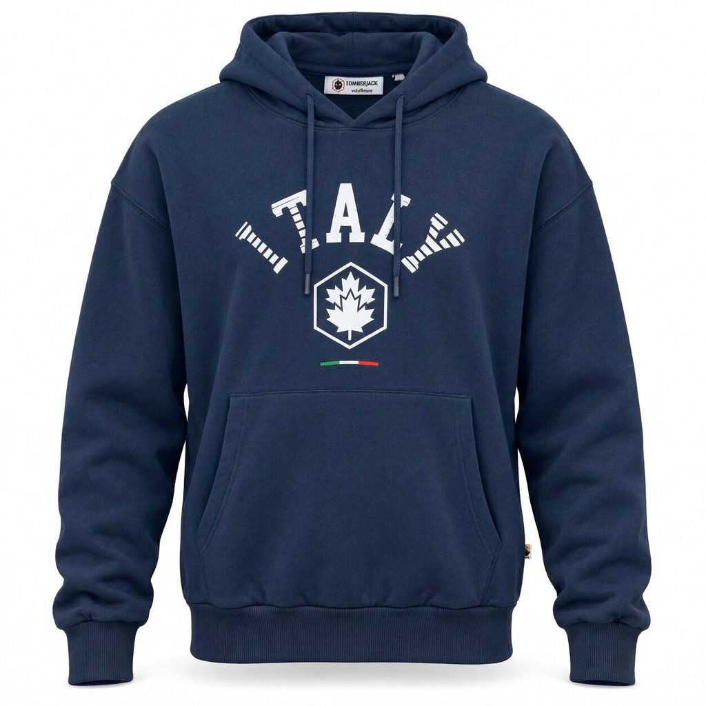 LUMBERJACK HOODIE - LBJ-00204-NVY