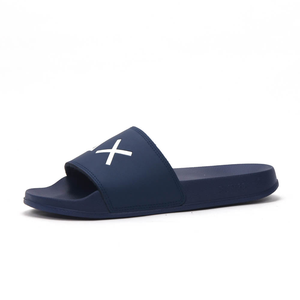 SUN68 Logo Navy Flip Flops - X36110-07