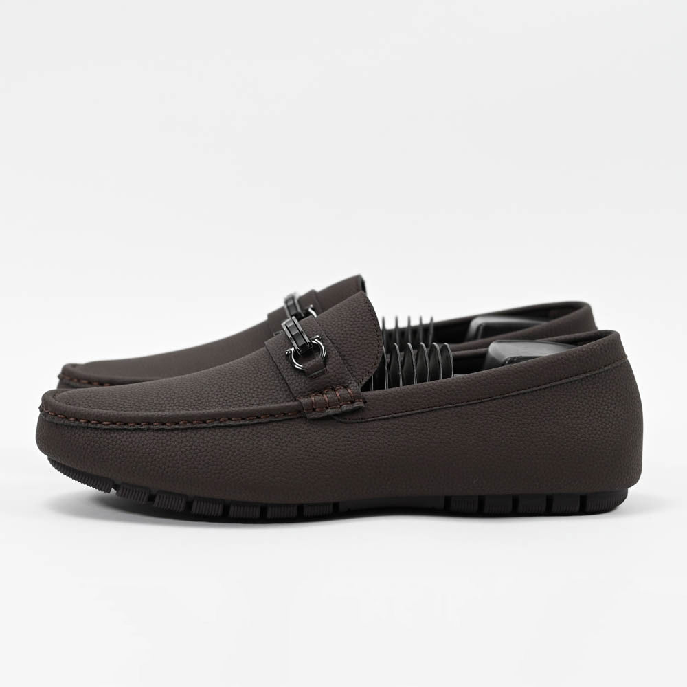 Massimo Mocassins Driving Loafers - 222-10A-BROWN