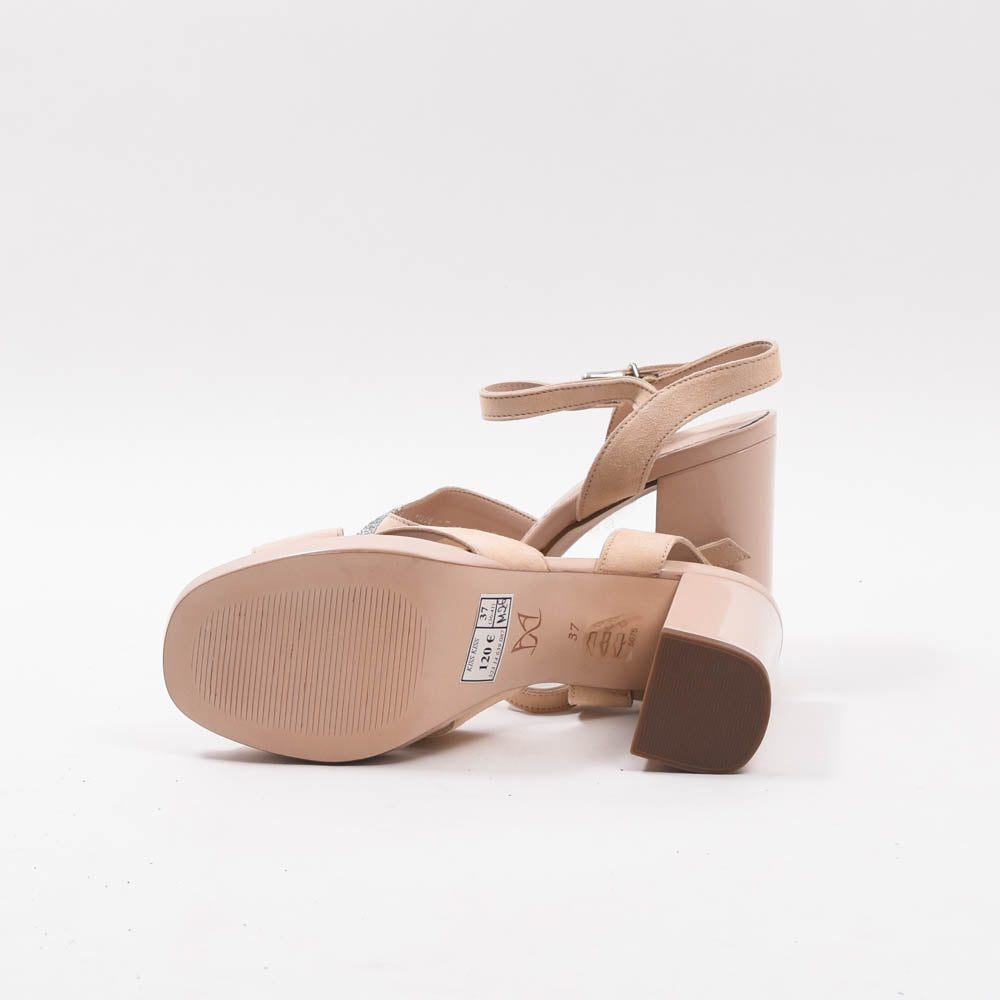 ANDRÉ SANDALES FEMME CUIR NUDE - 52314639087