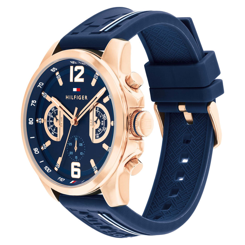 Montre Tommy Hilfiger Silicone Navy Dial Multi-function - 1710637