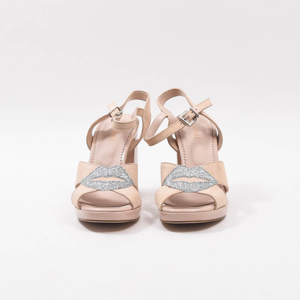 ANDRÉ SANDALES FEMME CUIR NUDE - 52314639087