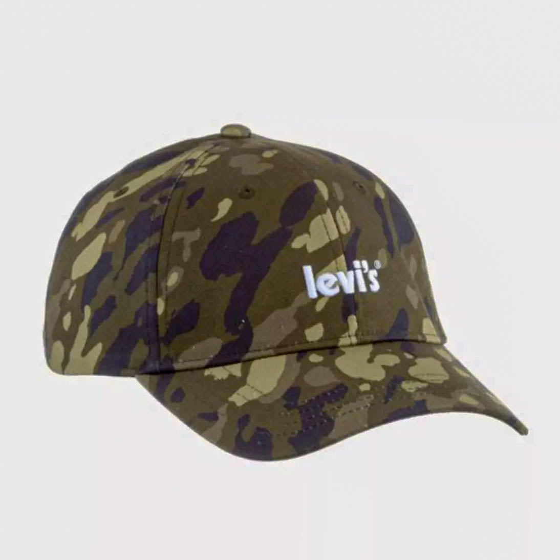 LEVI\'S Camouflage Poster Logo Adjustable Baseball Cap ONE SIZE - D6657-0005