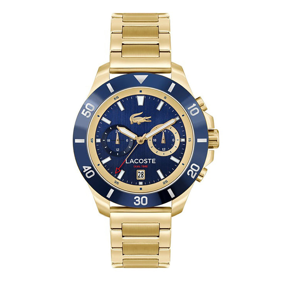 MONTRE Lacoste Gold Steel Navy Dial Multi-function Men\'s Watch - 2011343