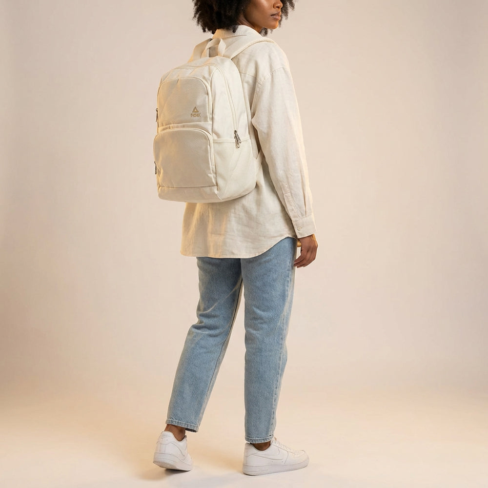 Peak Backpack White Beige - B1251110-Z399