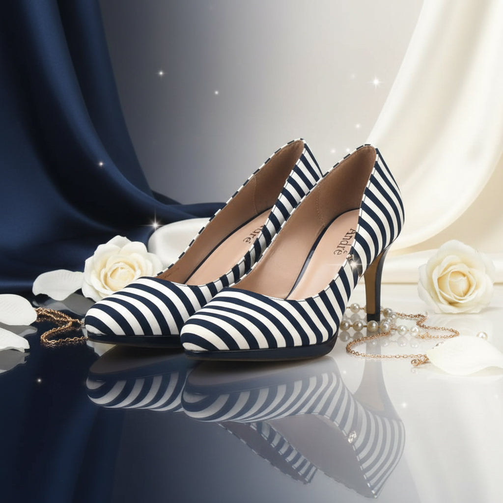 ANDRÉ ESCARPINS FEMME CRYSTAL BLEU - 52134388221