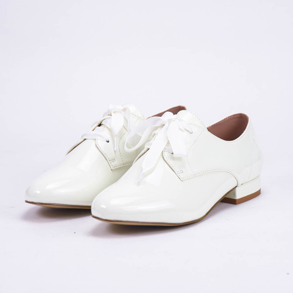 ANDRÉ DERBY FEMME ERNESTINE CUIR BLANC - 52125371610