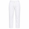 Départ Homme Pantalon en Lin Blanc - MG188-G21-000734