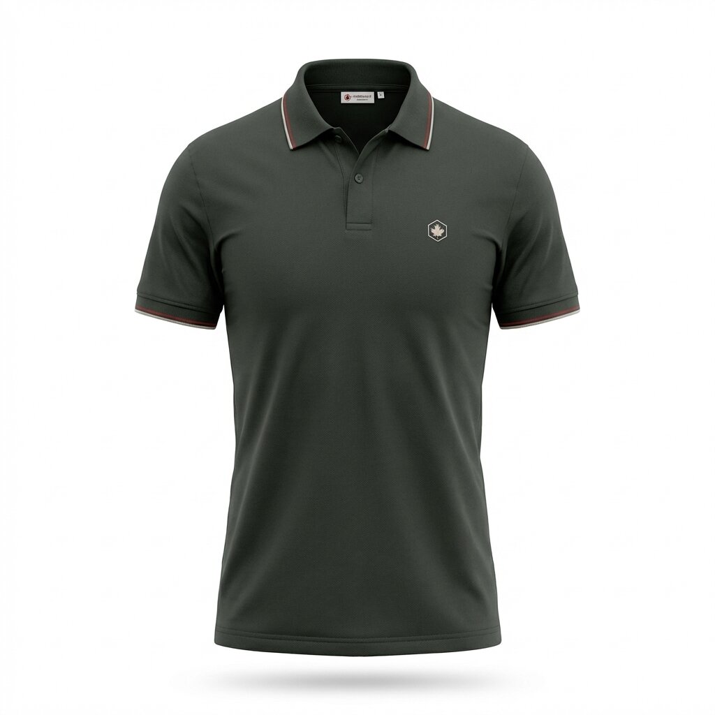 LUMBERJACK MEN POLO SELECT MINI LOGO GREY - LBJ71006-DGY