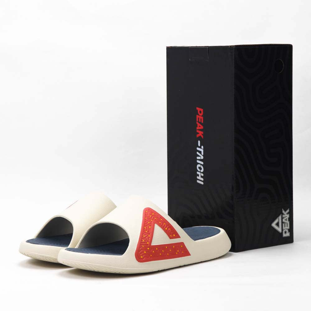 PEAK SLIPPERS TAICHI UNISEX WHITE BLUE - EWT21037L-1133
