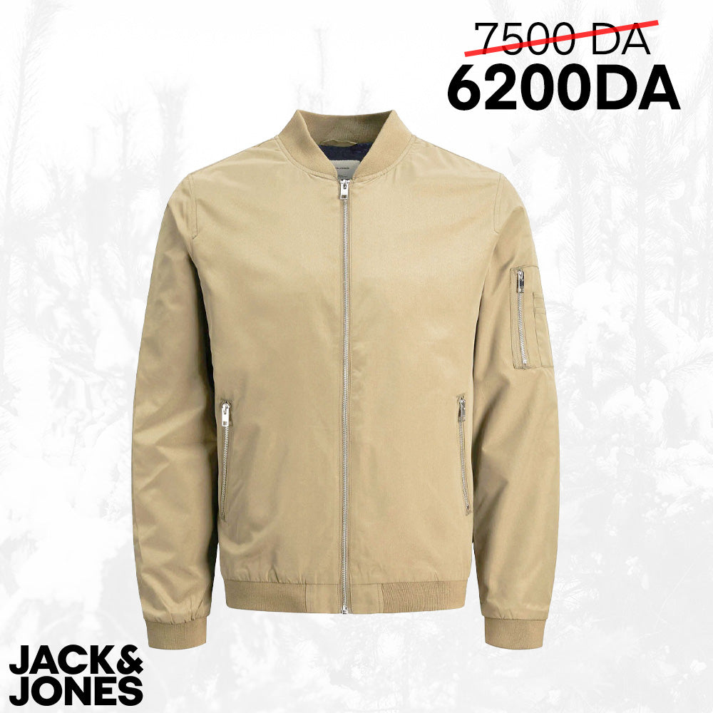 JACK & JONES BOMBER JOMER BOMBER BEIGE - 12165203/SWX-MHI-2022 BEIGE