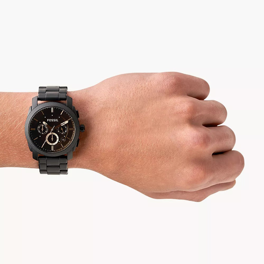 Montre Machine chronographe en acier inoxydable Noir FS4682 - FS4682