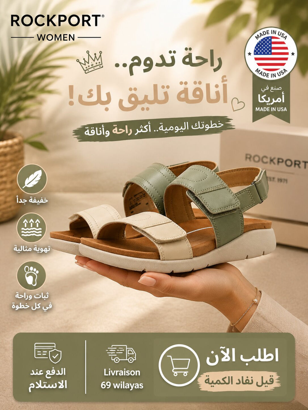 Rockport Sandales Femme - CH8734