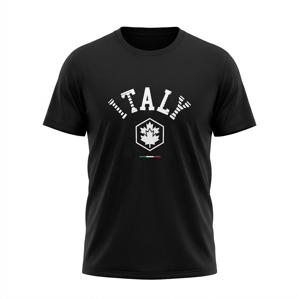 LUMBERJACK MEN TEE ITALY BIG LOGO BLACK - LBJ27001-DGY