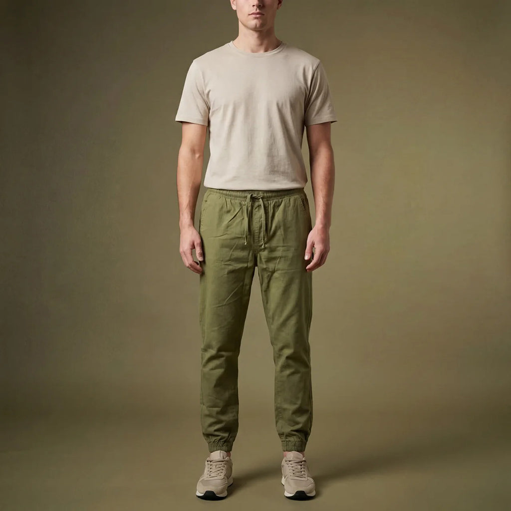 DEPART JOGGER SLIM HOMME KHAKI - G21-000176-KHAKI