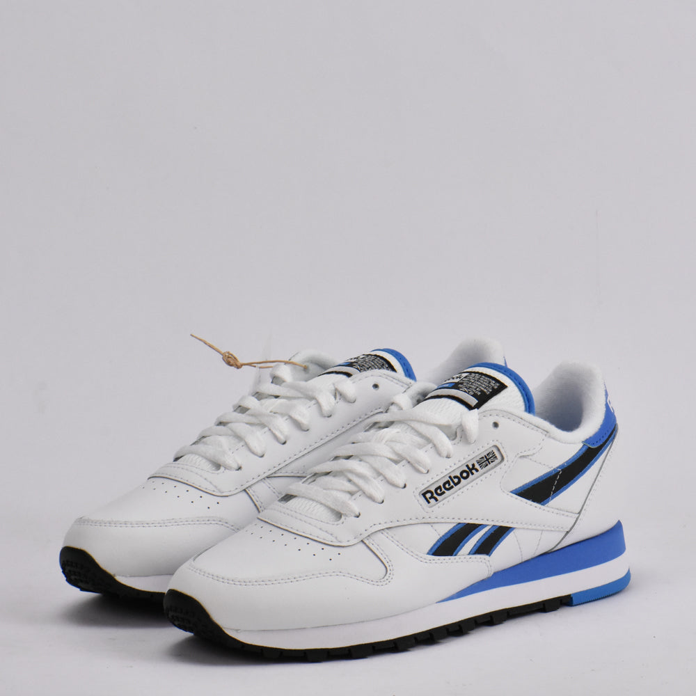 REEBOK CLASSIC LEATHER WHITE/BLUE/BLACK - 100201078