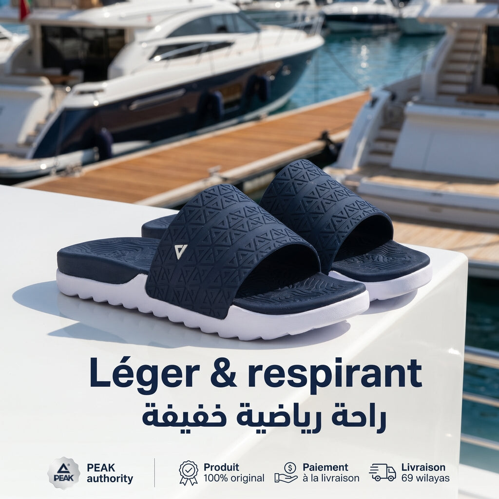 Peak Taichi Slippers Navy White - E02767L-3010