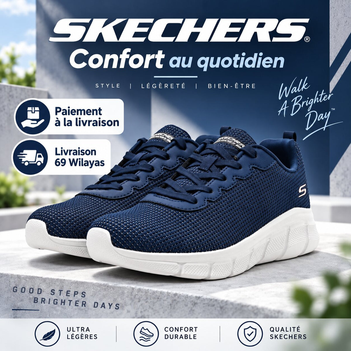 Skechers BOBS B Flex – Visionary Essence Sneakers - 117346-NVY