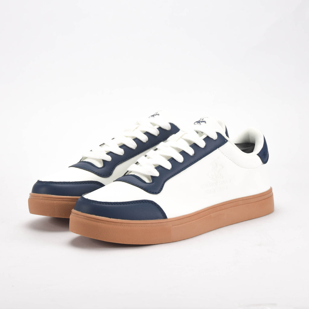 POLO BASKETS POUR HOMME - BPLR23-105-WHT-NAV