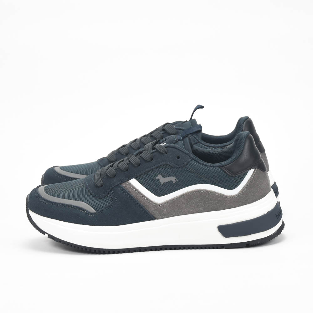 Harmont and Blaine Suede and Fabric Sneakers - EFM252.050.A60.A6