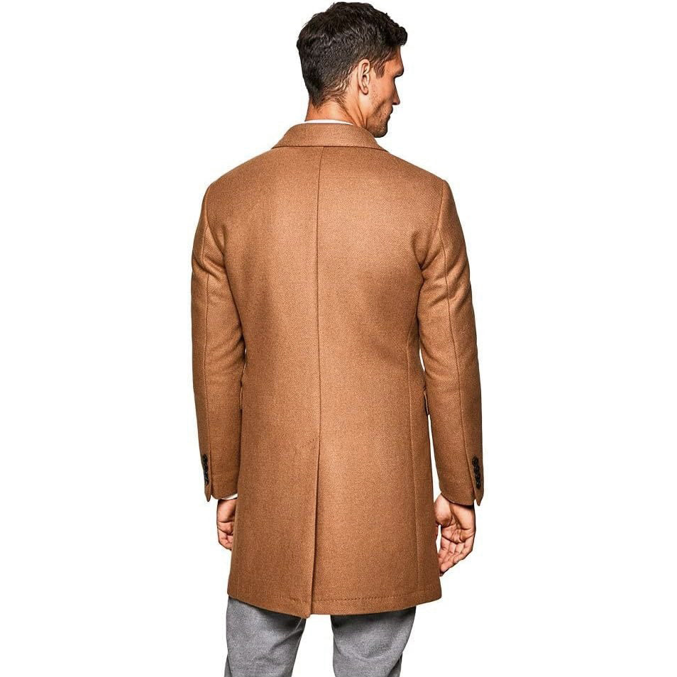 MANTEAU Hackett London Camel Broken Twill DB - HM402677R-855