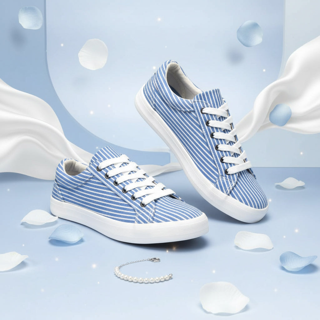 ANDRÉ ESPADRILLES FEMME SESAME TEXTILE BLEU - 52149482206