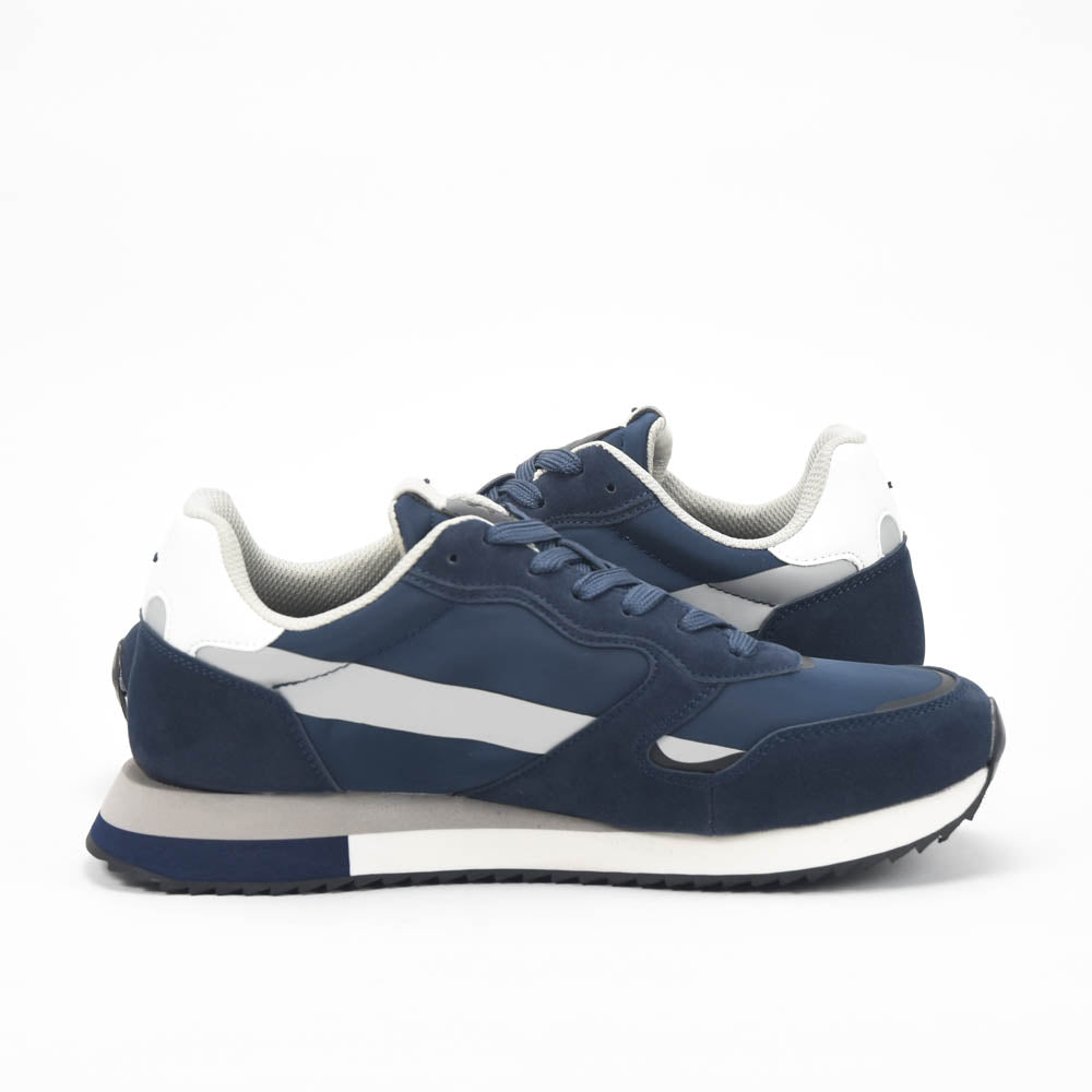 La Martina Low Sneakers Blue Leather - LFM252.040.A70.BT