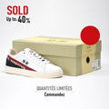 LA MARTINA SCARPA UOMO CALF - TAPE BIANCO - ROSSO - LFM222-001-4130
