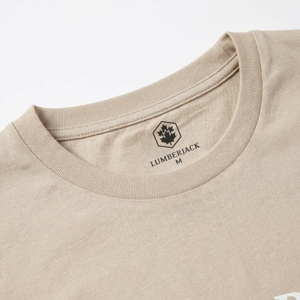 LUMBERJACK MEN TEE EST 1979 BIG LOGO CAMEL - LBJ27010-DOR