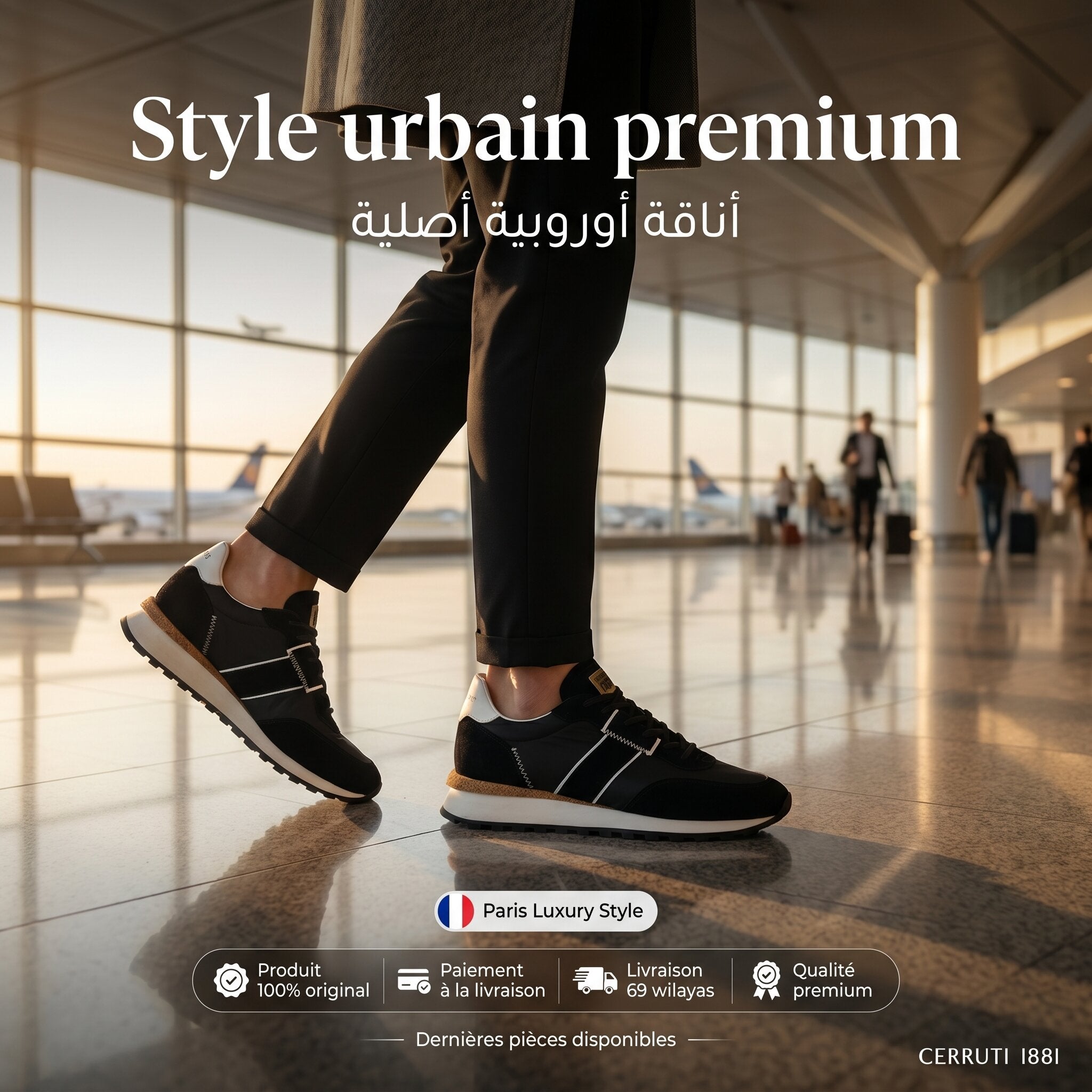 Cerruti 1881 Sneakers Homme Black - CSSU01241-BLACK