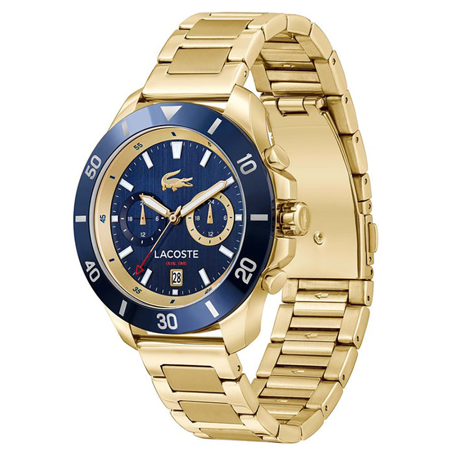 MONTRE Lacoste Gold Steel Navy Dial Multi-function Men\'s Watch - 2011343