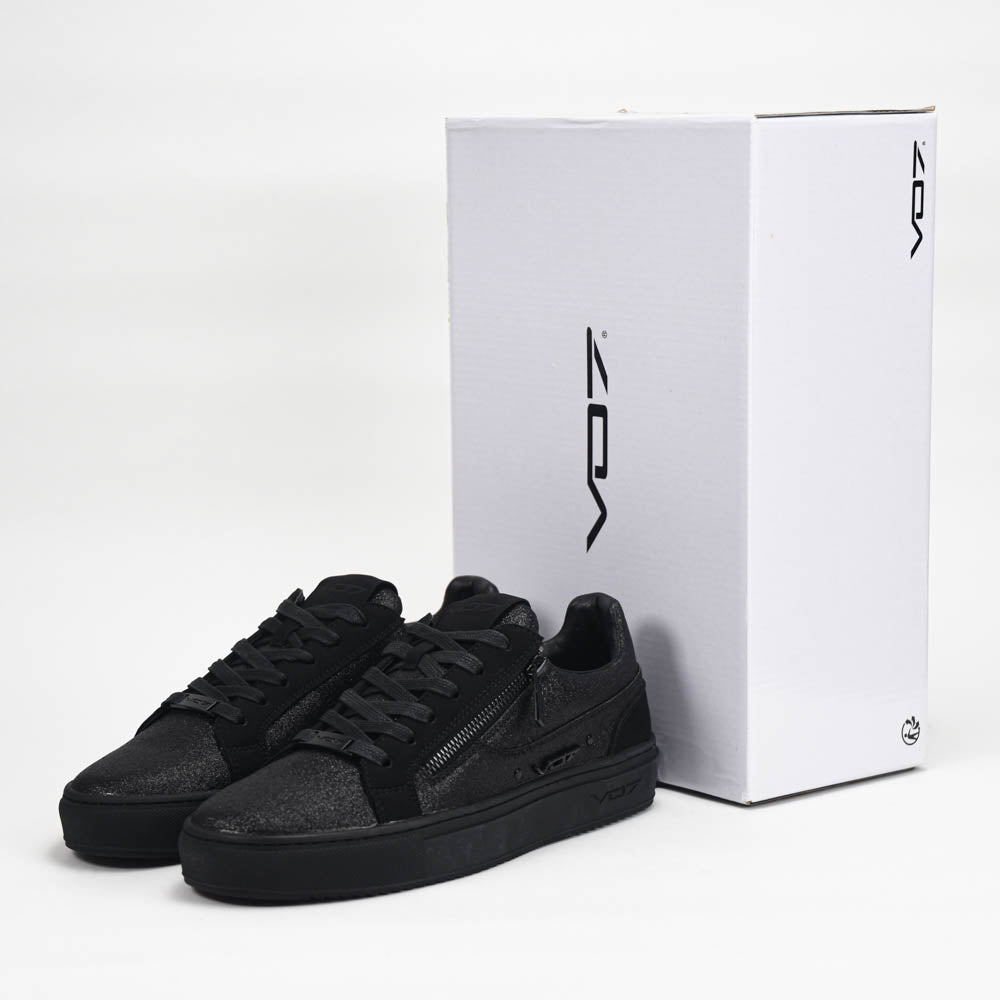 VO7 BASKETS DE LUXE ROMA GLITTER HOMME NOIR - CH-ROM-GLI-BL