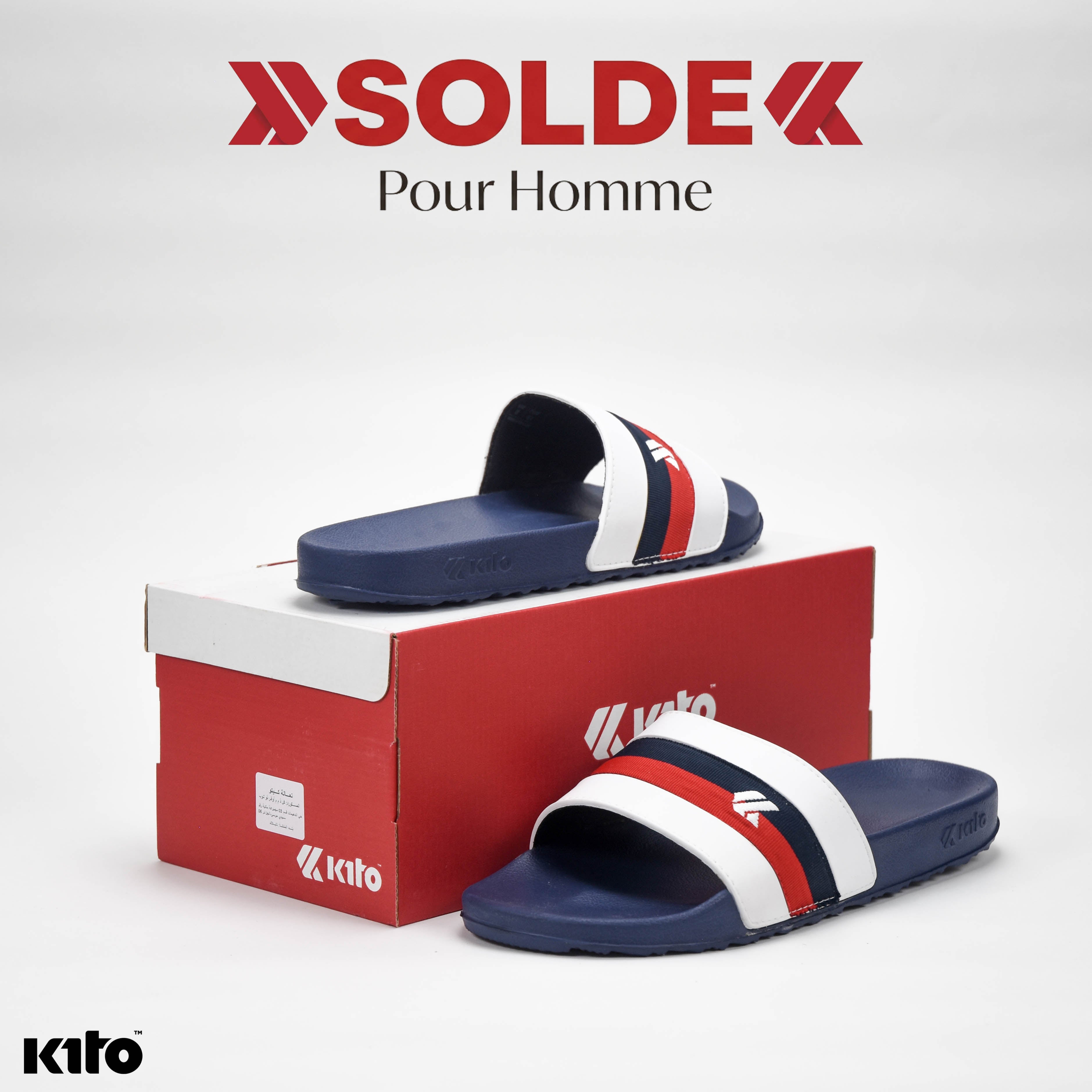 KITO CLAQUETTE AH133M NAVY BLUE - AH133MNB