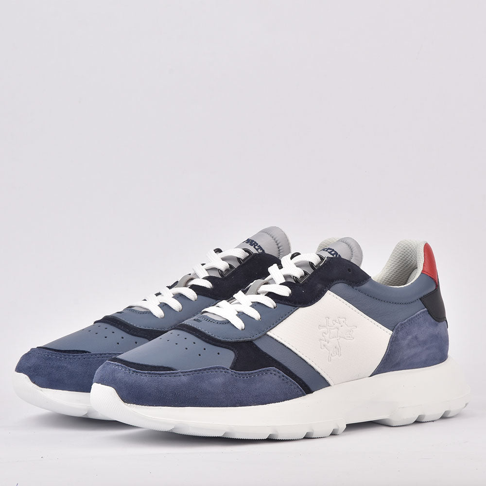 LA MARTINA SCARPA UOMO CAMOSCIO MANILA BLU  BLU - LFM231-020-4000