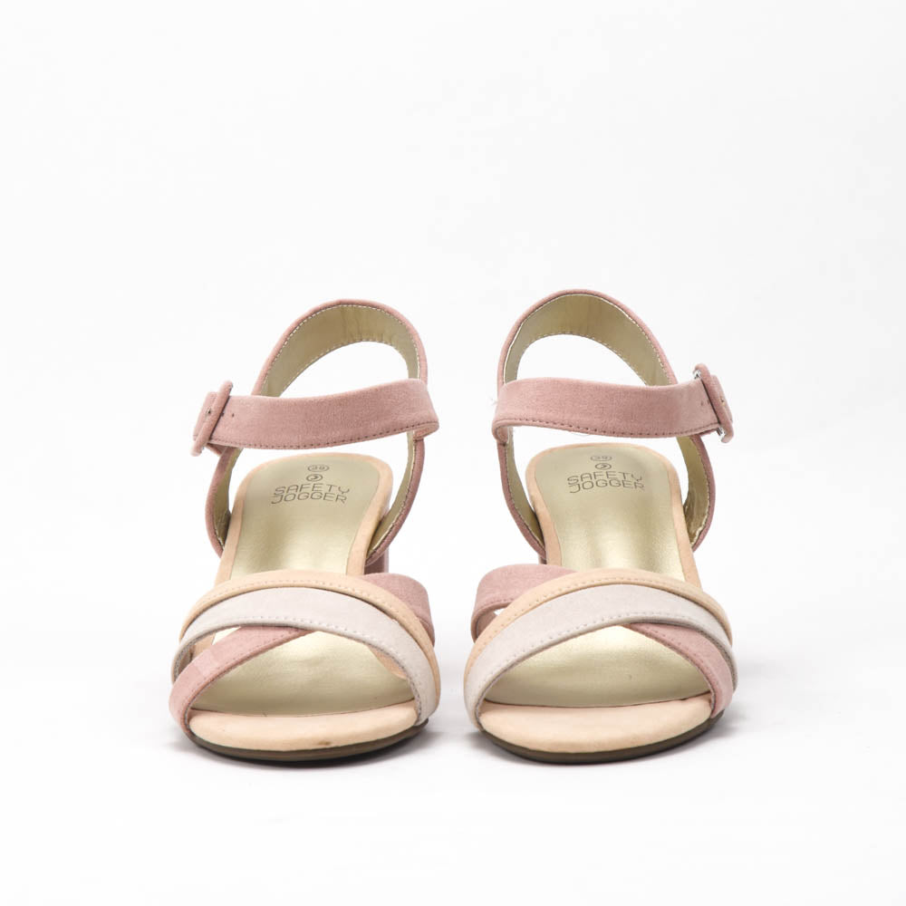 Safety Jogger Sandales Femme a talons - 612453-PNK-NAT