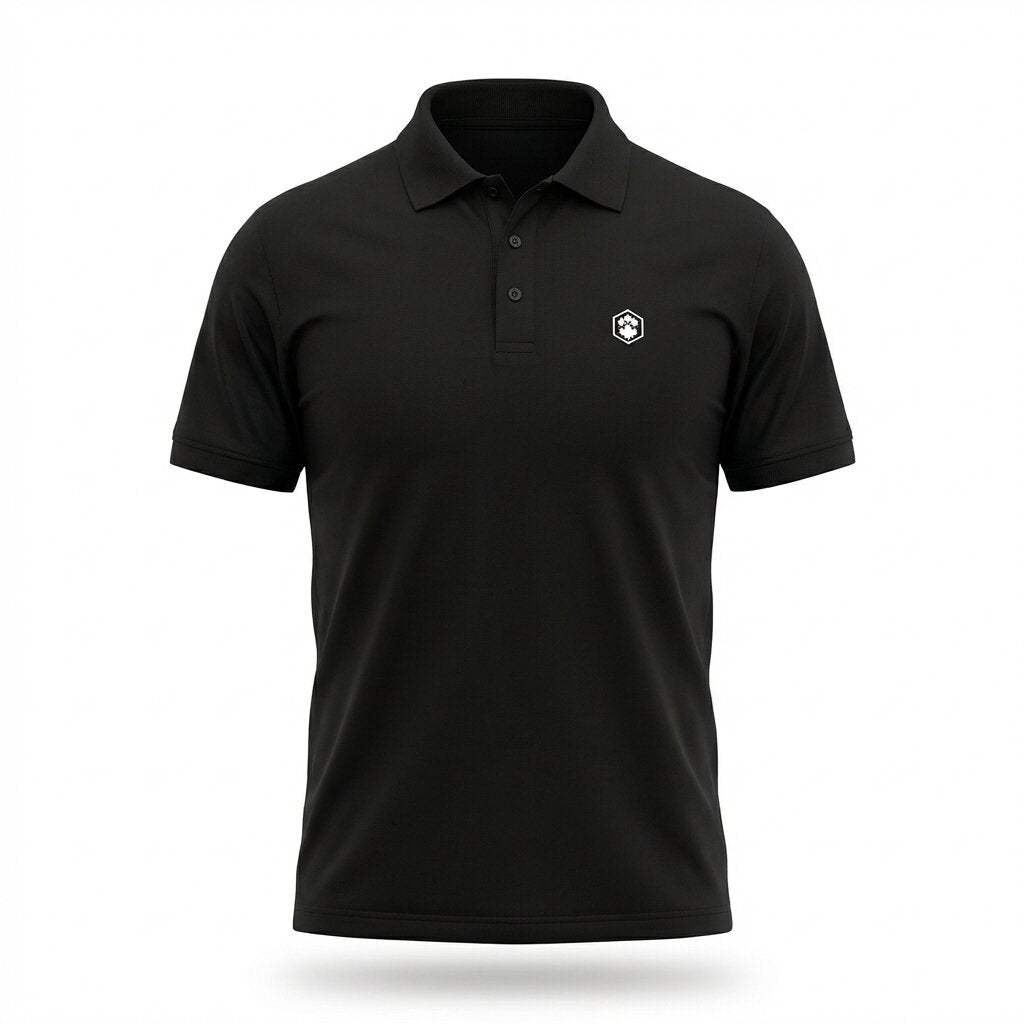 LUMBERJACK MEN POLO ESSENTIALS MINI LOGO BLACK - LBJ69009-BLK