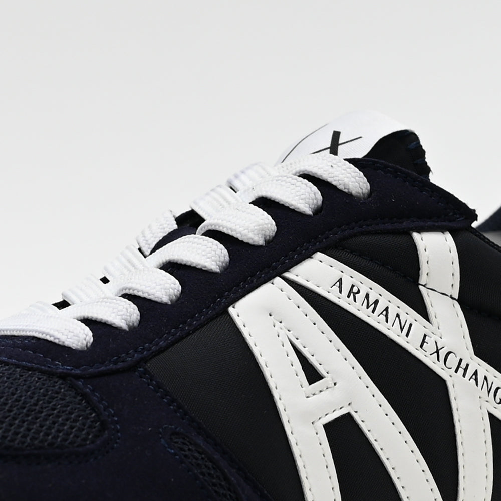 Armani Exchange Retro Running Sneakers - XUX017-XCC68-BLUE