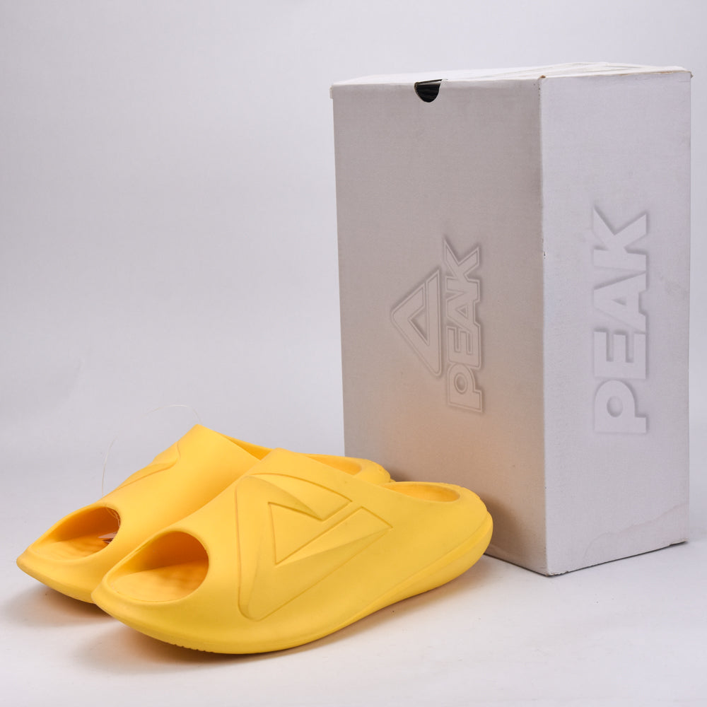 CLAQUETTE PEAK SLIPPERS CHUBBY MUSTARD YELLOW - ET-31797-L