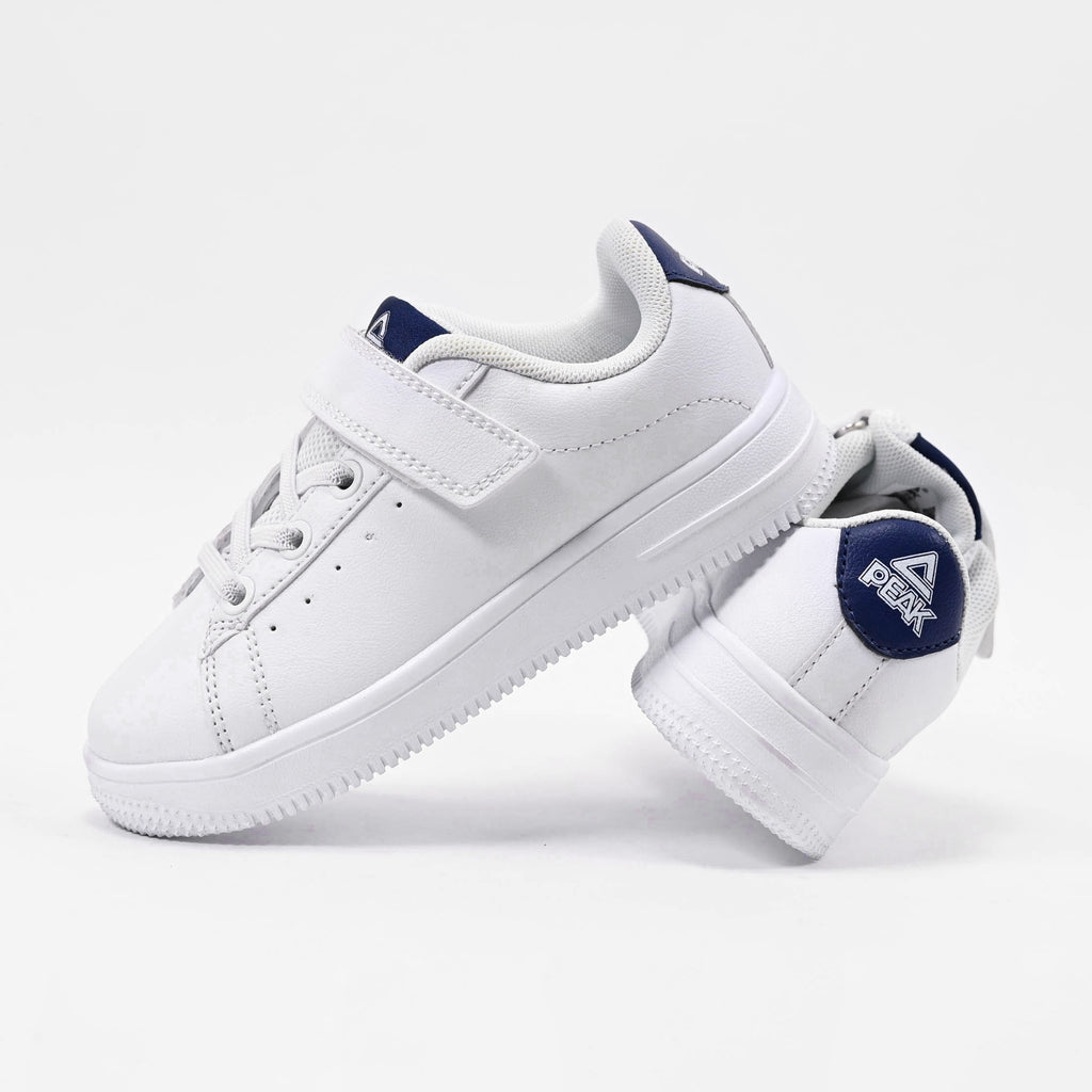 Peak Kids Casual Shoes White Navy - EK3902B-1030
