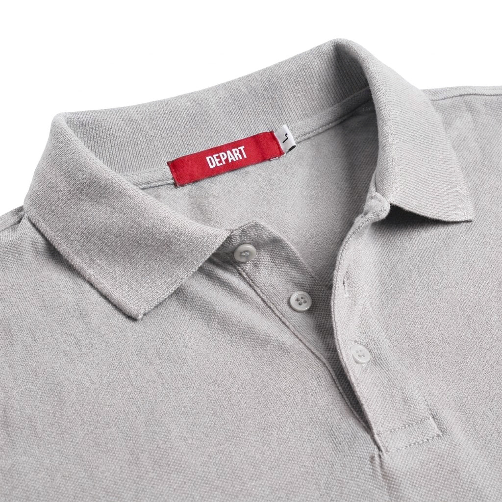 DEPART POLO SHIRT HOMME REGULAR GRIS 100% COTON - G23-001697-GREY