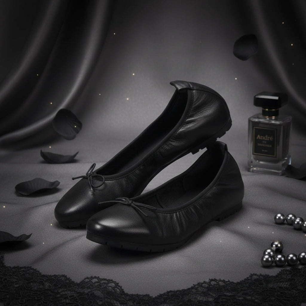 ANDRÉ BALLERINES FEMME NANA NOIR - 52119100500
