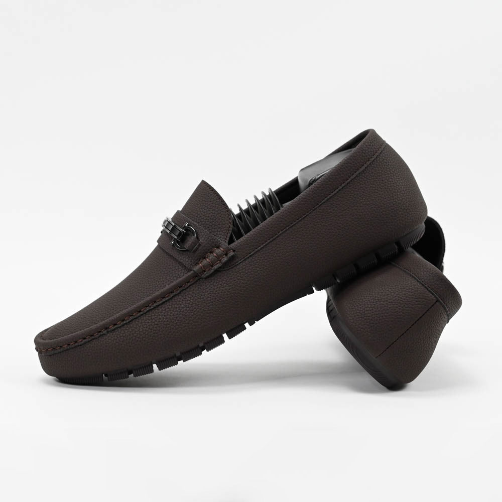 Massimo Mocassins Driving Loafers - 222-10A-BROWN