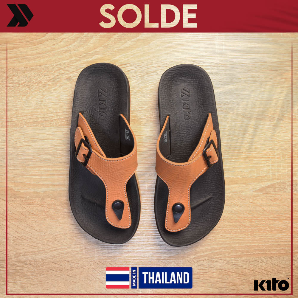 CLAQUETTE AA54M ORANGE BLACK KITO - AA54MOBLK