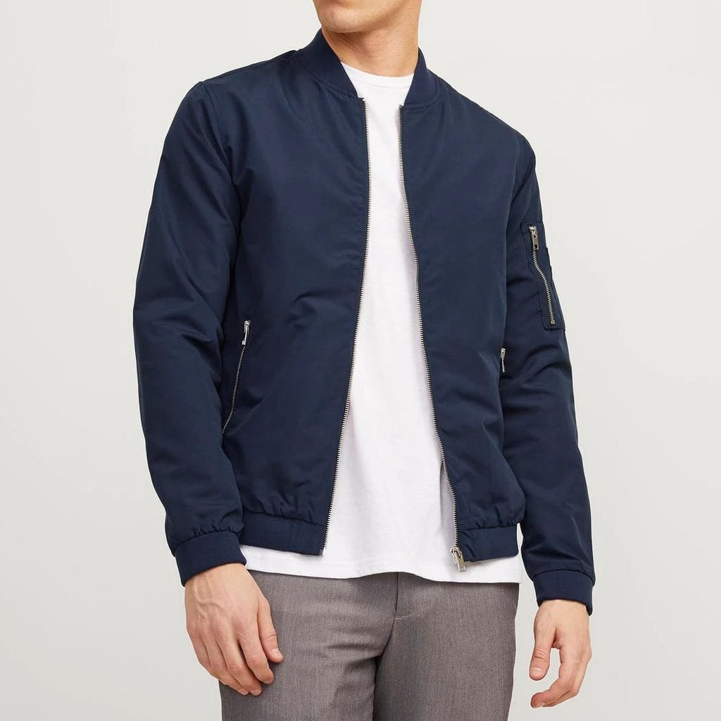 JACK & JONES BOMBER JOMER BOMBER BLEU NUIT - 12165203/SNW-MHI-2022 BLEU NUIT