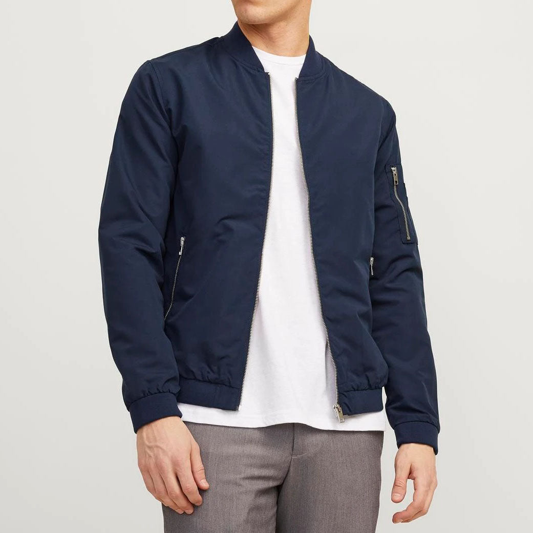 JACK & JONES BOMBER JOMER BOMBER BLEU NUIT - 12165203/SNW-MHI-2022 BLEU NUIT