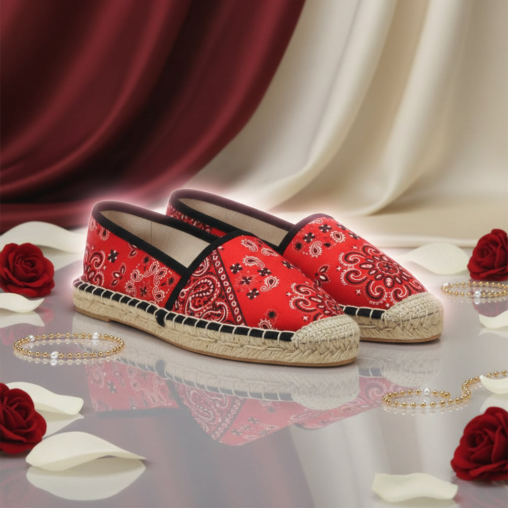 ANDRÉ ESPADRILLES FEMME HADRIANA TEXTILE ROUGE - 52357781602